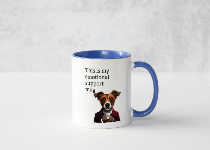 Ceramic Mug, Emotional Support, 11 oz
