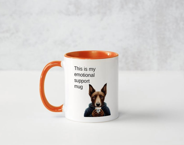 Ceramic Mug, Emotional Support, 11 oz
