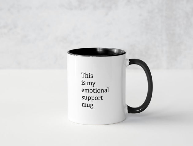 Ceramic Mug, 11 oz, Emotional Support
