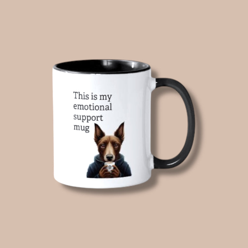 Ceramic Mug, Emotional Support, 11 oz