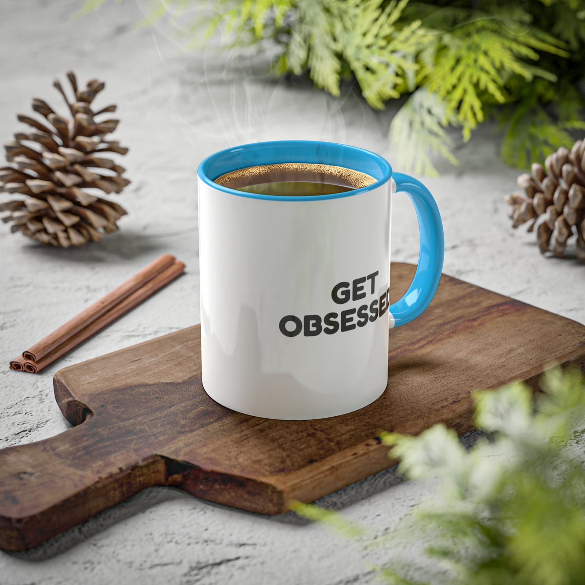 Get Obsessed Colorful Mugs, 11oz