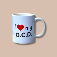 I ❤️ My O.C.D. Obsessive Coffee Disorder -   Ceramic Mug 15oz