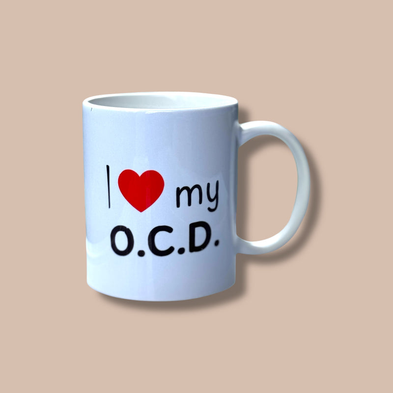 I ❤️ My O.C.D. Obsessive Coffee Disorder -   Ceramic Mug 15oz