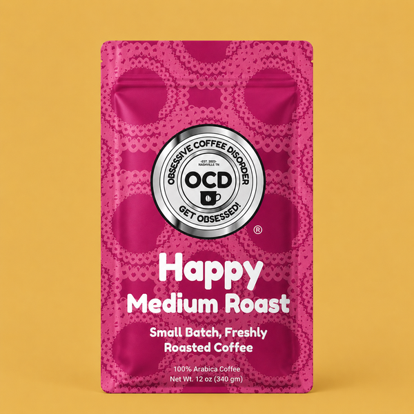 Happy Medium medium roast coffee bag