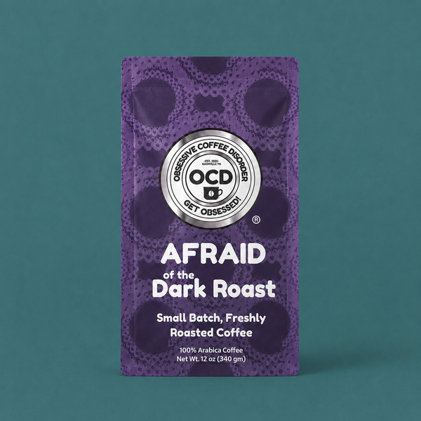 Afraid of the Dark dark roast coffee bag