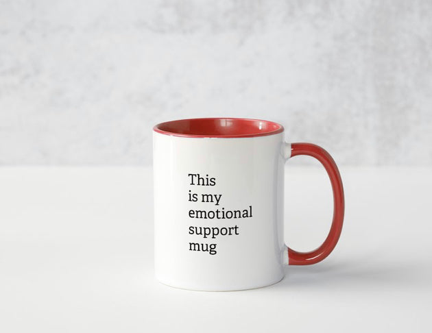 Ceramic Mug, 11 oz, Emotional Support