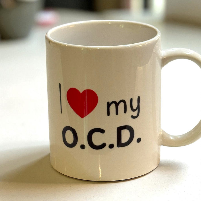 I ❤️ My O.C.D. Obsessive Coffee Disorder -   Ceramic Mug 15oz