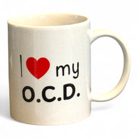 I ❤️ My O.C.D. Obsessive Coffee Disorder -   Ceramic Mug 15oz