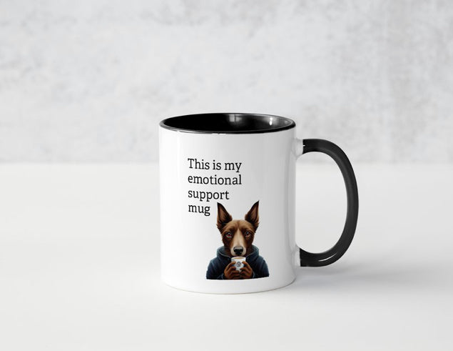 Ceramic Mug, Emotional Support, 11 oz
