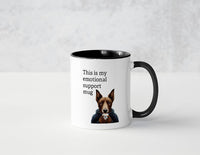 Ceramic Mug, Emotional Support, 11 oz