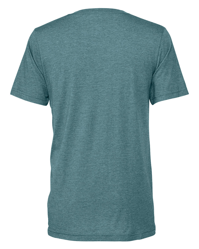 T-shirt, v-neck, cotton-poly, Heather Deep Teal